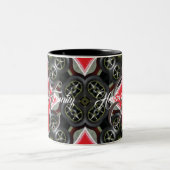 Aangepaste koffiebogen voor autoboeien tweekleurige koffiemok (Center)