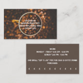 Aangepaste koffiebonen en koffiewinkel Punch en Pu Visitekaartje (Voorkant / Achterkant)