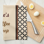 Aangepaste koffiehanddoek theedoek (Quarter Fold)