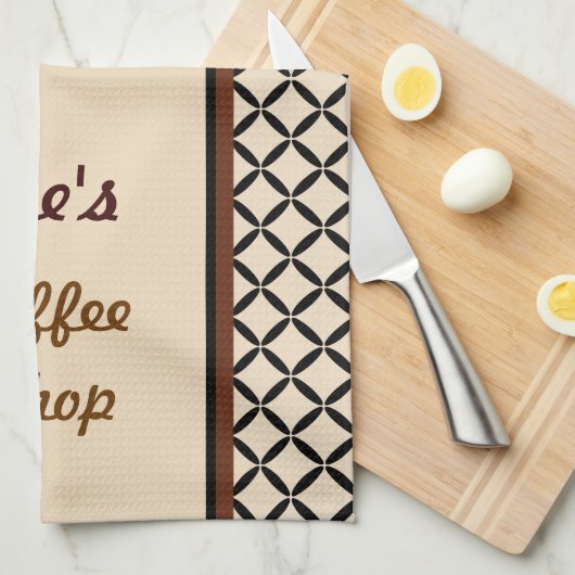 Aangepaste koffiehanddoek theedoek (Quarter Fold)