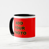 Aangepaste koffiehandschoenen met Afbeeldingen Mok (Voorkant links)