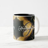 Aangepaste koffiehandschoenen tweekleurige koffiemok (Voorkant rechts)