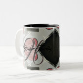 Aangepaste koffiehandschoenen tweekleurige koffiemok (Voorkant links)