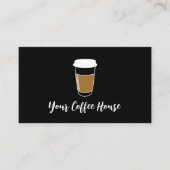 Aangepaste Koffiehuis Naam Stempel troutekaart Klantenkaartje (Voorkant)