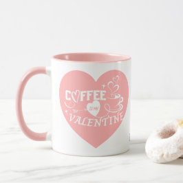 Aangepaste Koffieliefhebber Roze Hart Pijl Valenti Mok