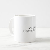 Aangepaste koffiemok, keukenontbijt cadeau mok (Voorkant links)