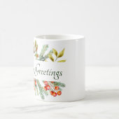 Aangepaste koffiemok met botanische banner (Center)