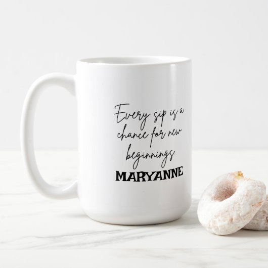 Aangepaste koffiemok met modern ontwerp (Met donut)