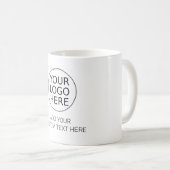 Aangepaste koffiemok Voeg uw eigen tekst toe (Voorkant rechts)