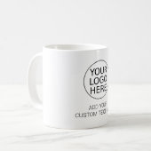 Aangepaste koffiemok Voeg uw eigen tekst toe (Voorkant links)