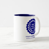 Aangepaste koffiemokken Logo Tweekleurige Koffiemok (Voorkant rechts)