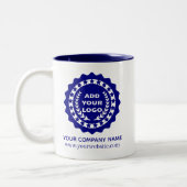 Aangepaste koffiemokken Logo Tweekleurige Koffiemok (Links)