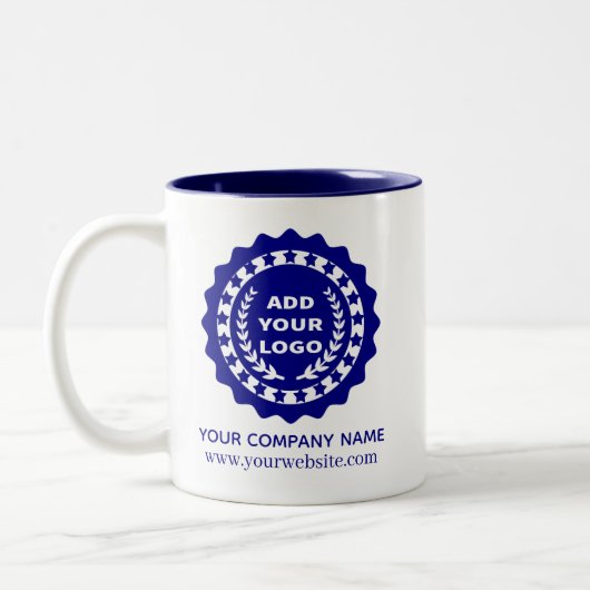 Aangepaste koffiemokken Logo Tweekleurige Koffiemok (Links)