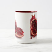 aangepaste koffiemugs-POMEGRANAAT Tweekleurige Koffiemok (Center)