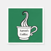 Aangepaste koffieservetten servet (Voorkant)