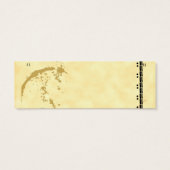 Aangepaste koffievlek Typewriter Grunge Drink Tick Mini Visitekaartjes (Achterkant)