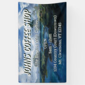 Aangepaste koffiewinkel Signaal Banner (Verticaal)