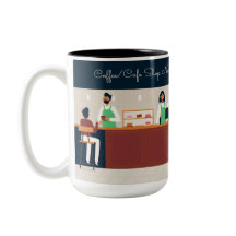 Aangepaste koffiewinkel