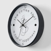 Aangepaste Koffiezaak Voeg uw Logo toe Modern Mini (Hoek)