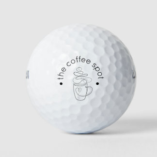 Aangepaste Koffiezaak Voeg uw Logo toe Modern Mini Golfballen