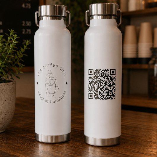 Aangepaste Koffiezaak Voeg uw Logo toe Modern Mini Waterfles
