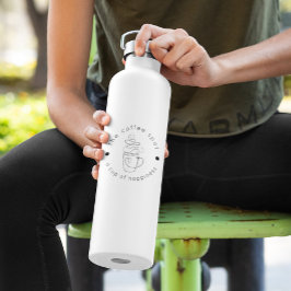 Aangepaste Koffiezaak Voeg uw Logo toe Modern Mini Waterfles