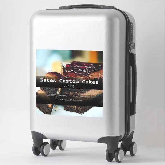 Aangepaste kokers bedrijfsvoertuig Adverteren Stic Sticker (Koffer)