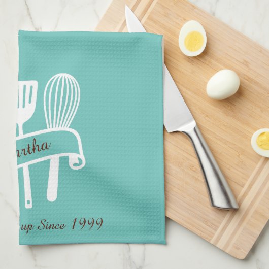 Aangepaste kok's theedoek (Quarter Fold)