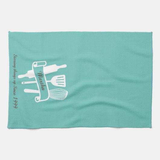 Aangepaste kok's theedoek (Horizontaal)