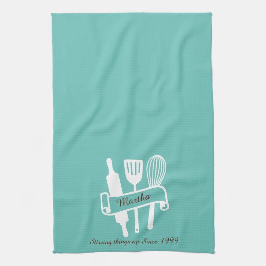 Aangepaste kok's theedoek (Verticaal)