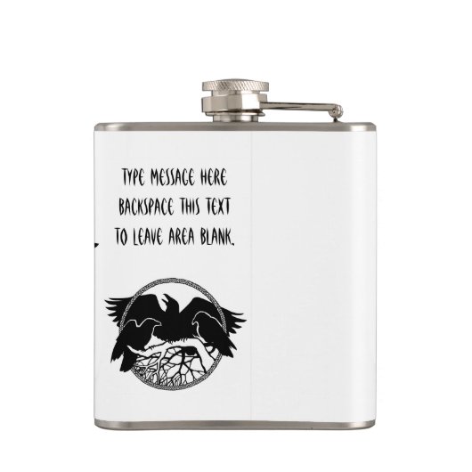 Aangepaste kolf, Drink voor roerwoud Heupfles (Achterkant)