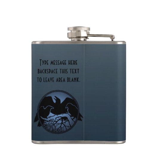 Aangepaste kolf, Drink voor roerwoud Heupfles (Achterkant)