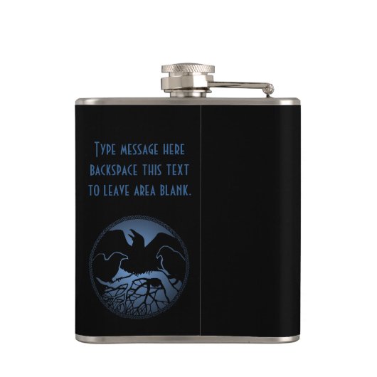 Aangepaste kolf, Drink voor roerwoud Heupfles (Achterkant)