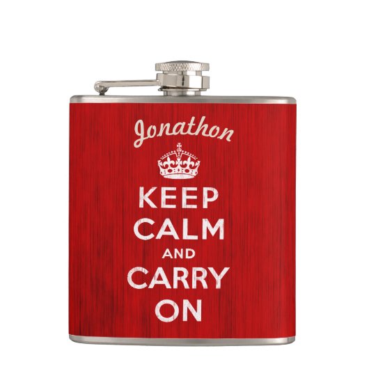 Aangepaste kolf kalm houden en doorgaan heupfles (Voorkant)