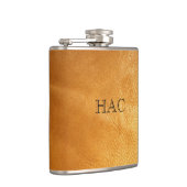 Aangepaste kolf met monogram leder-liquor heupvat heupfles (Rechts)