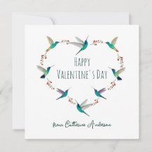 Aangepaste kolibrie hart