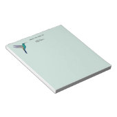 Aangepaste Kolibrie Notitieblok (Schuin)