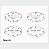 Aangepaste Kolibrie   Ovale Sticker (Vel)