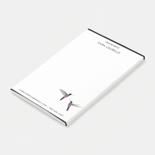 Aangepaste Kolibrie Post-it® Notes (Schuin)
