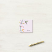 Aangepaste kolibrie post-it® notes (Op bureau)