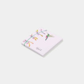 Aangepaste kolibrie post-it® notes (Schuin)