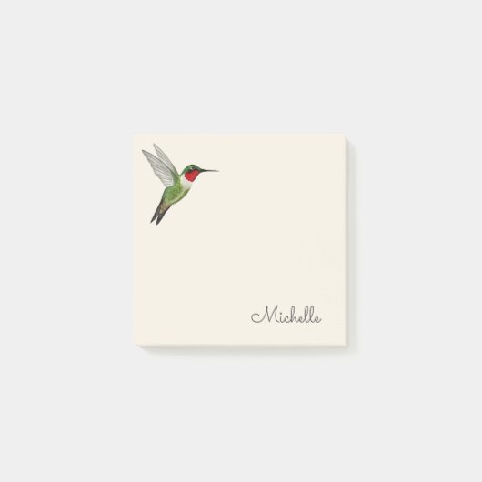 Aangepaste Kolibrie Post-it Notities Post-it® Notes (Voorkant)