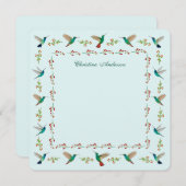 Aangepaste Kolibrie Rand Notitiekaartje (Voorkant / Achterkant)