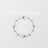 Aangepaste kolibrie venster Cling Raamsticker (Vel)