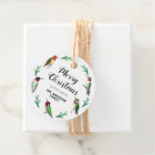 Aangepaste kolibries kerst bedankjes labels (In situ)