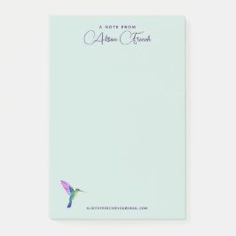 Aangepaste kolibries Notitieblok Post-it® Notes
