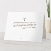 Aangepaste kolibries van Noord-Amerika Dank u Auto Bedankkaart (Achterkant)