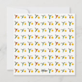 Aangepaste kolibries Vrolijk kerstfeest Feestdagenkaart (Achterkant)