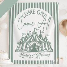 Aangepaste "Kom Eén Kom Allen" banner voor Circus 