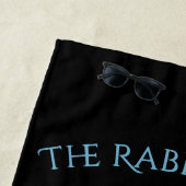 Aangepaste konijn Hole Blue Bunny Strandlaken (In situ)